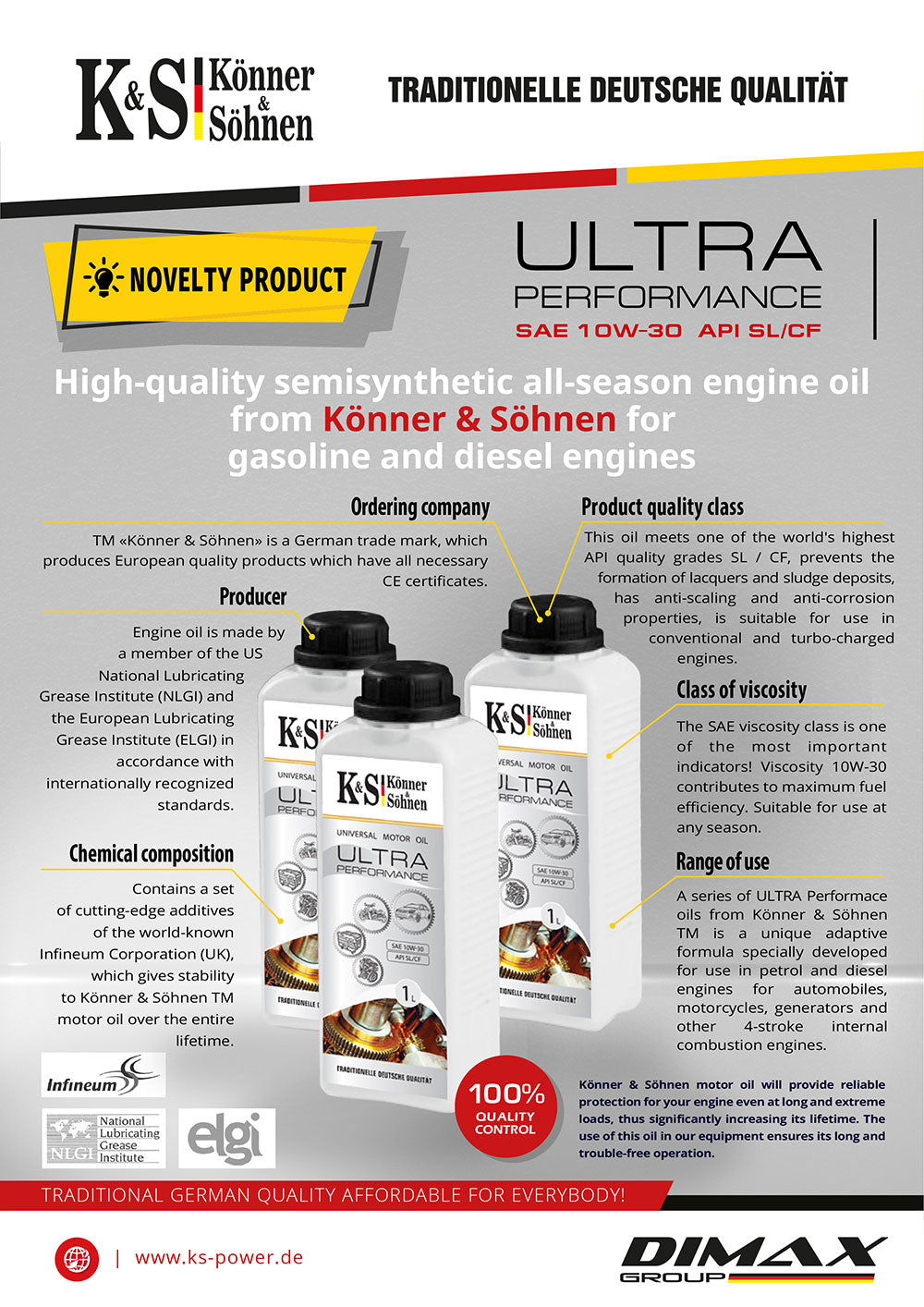 Novelty Product SAE 10W 30