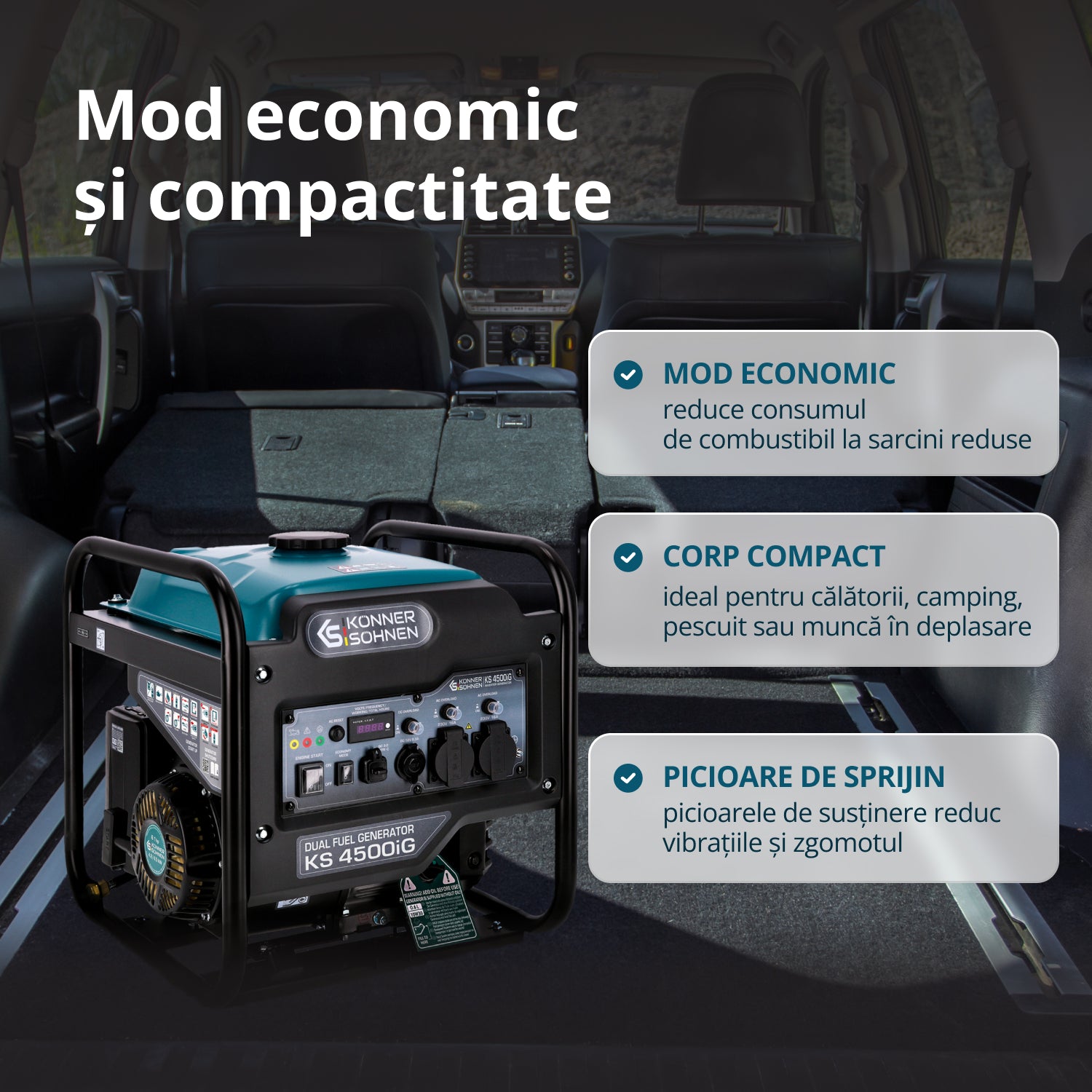 Generator hibrid cu inverterKS 4500iG