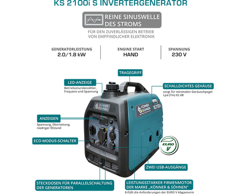 Generatore di inverter KS 2100i S