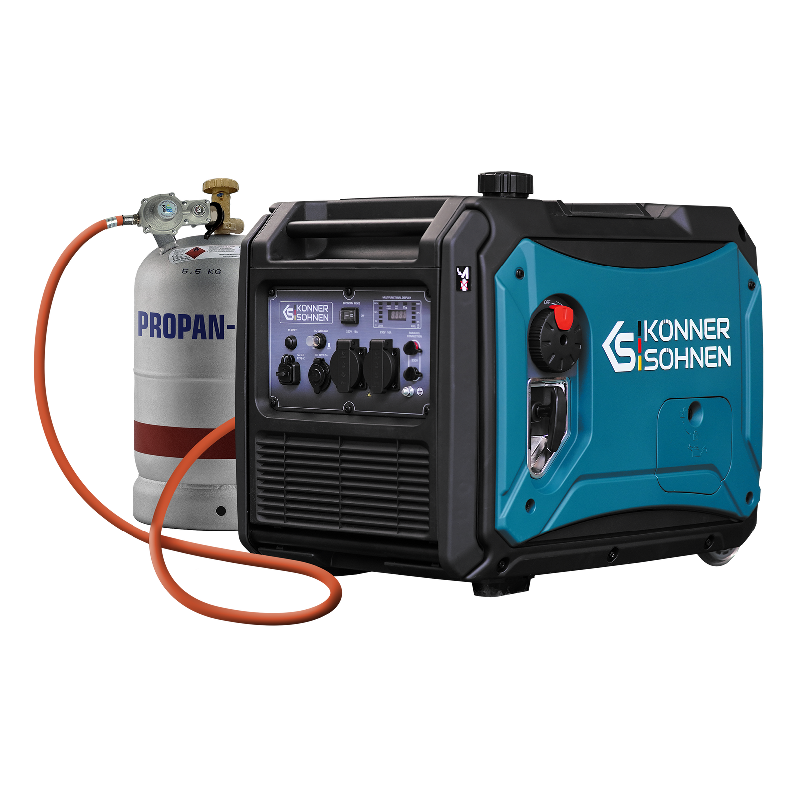 Groupe électrogène à essence-gaz de type inverter KS 4000iEG S