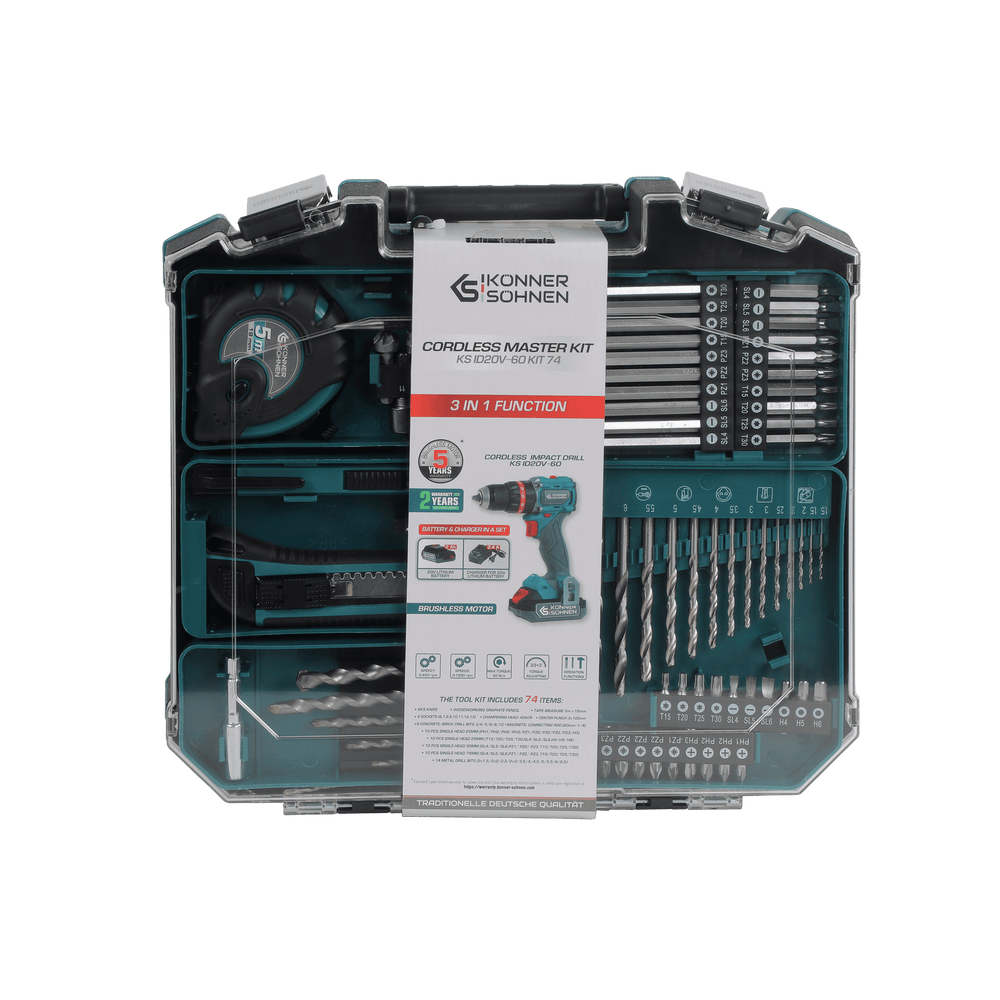 Ledningsfri Master Sæt KS ID20V-60 KIT 74 PLUS