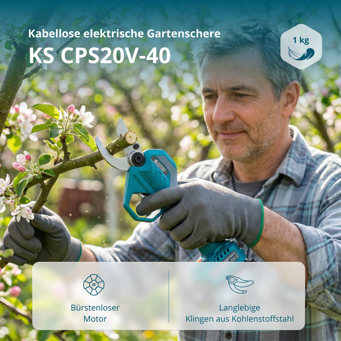 Akku-Gartenschere KS CPS20V-40