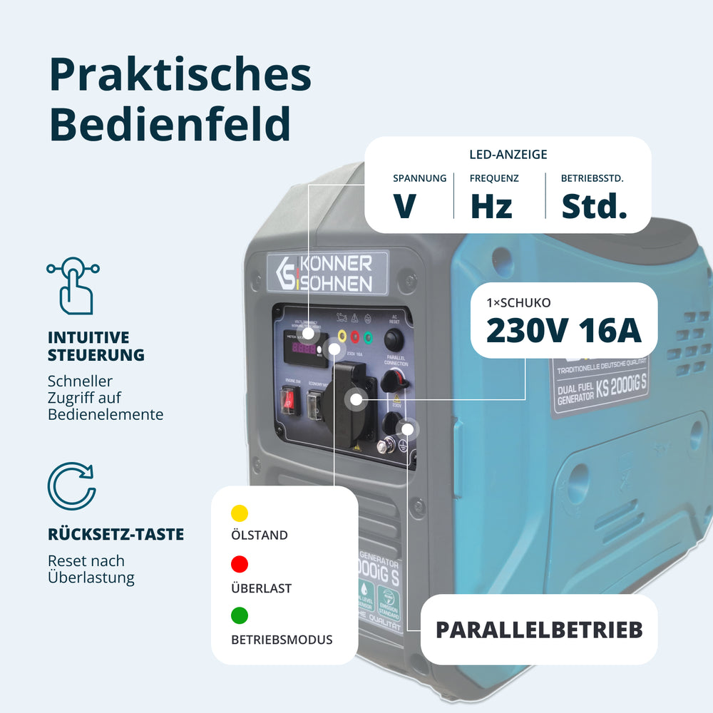 LPG/Benzin-Inverter-Generator KS 2000iG S