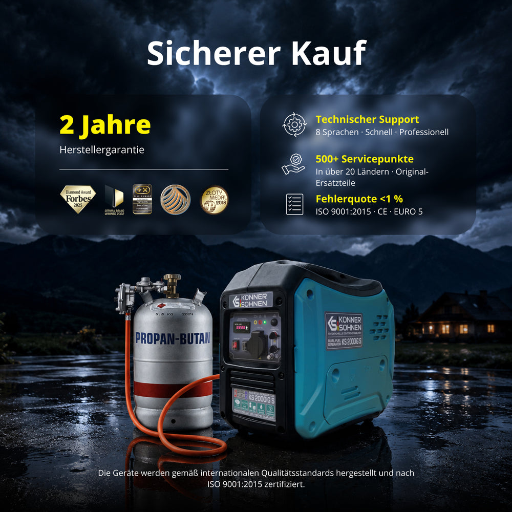 LPG/Benzin-Inverter-Generator KS 2000iG S