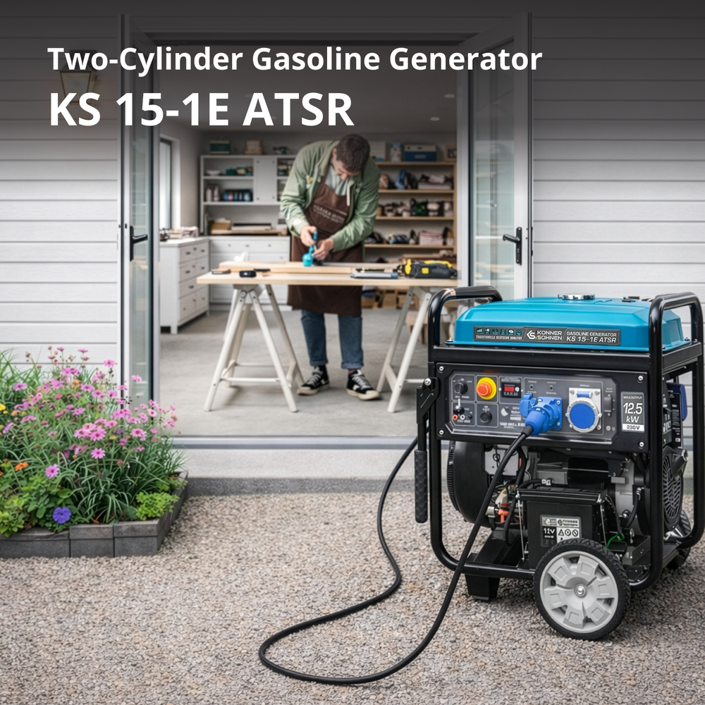 Bensingenerator "Könner & Söhnen" KS 15-1E ATSR