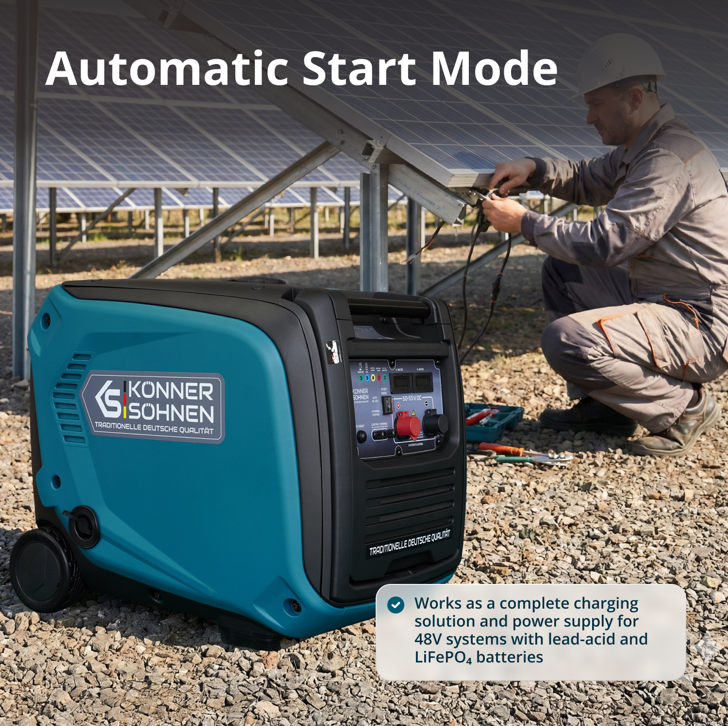 KS 48VGS-DC Jævnstrømsgenerator, version 50–55V