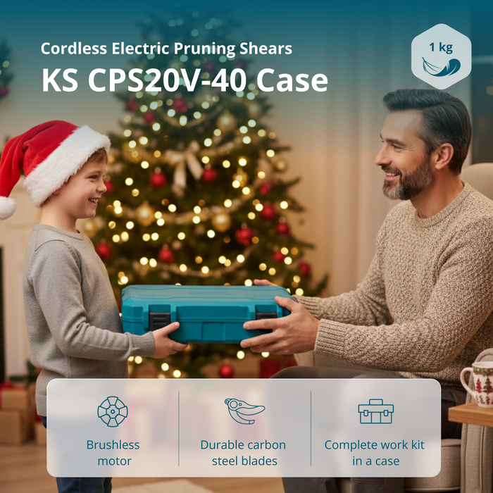 Акумулаторна електрическа ножица за подрязване KS CPS20V-40 с куфар