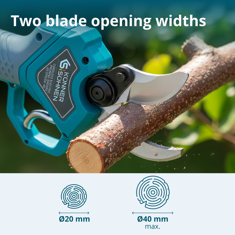 Акумулаторна електрическа ножица за подрязване KS CPS20V-40 с куфар