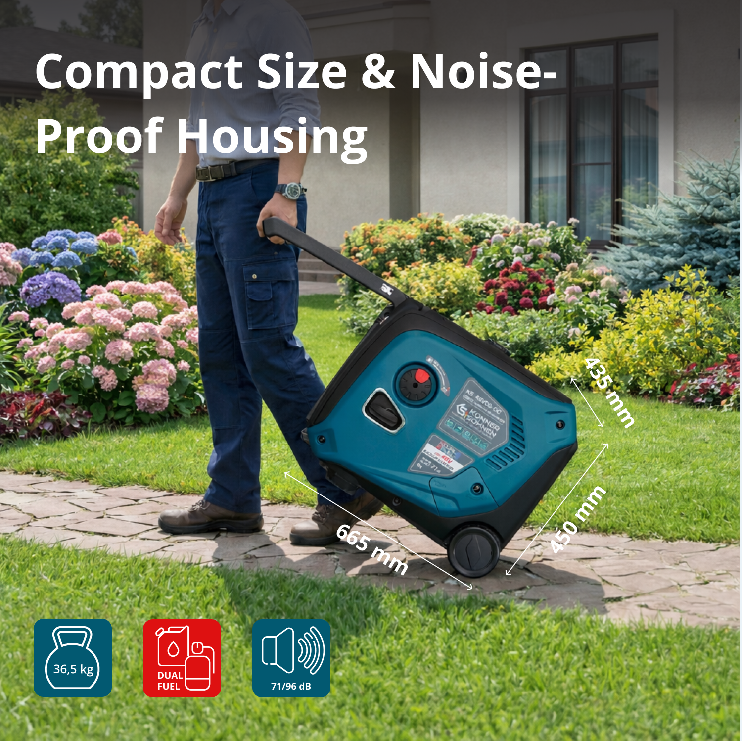 KS 48VGS-DC Jævnstrømsgenerator, version 50–55V