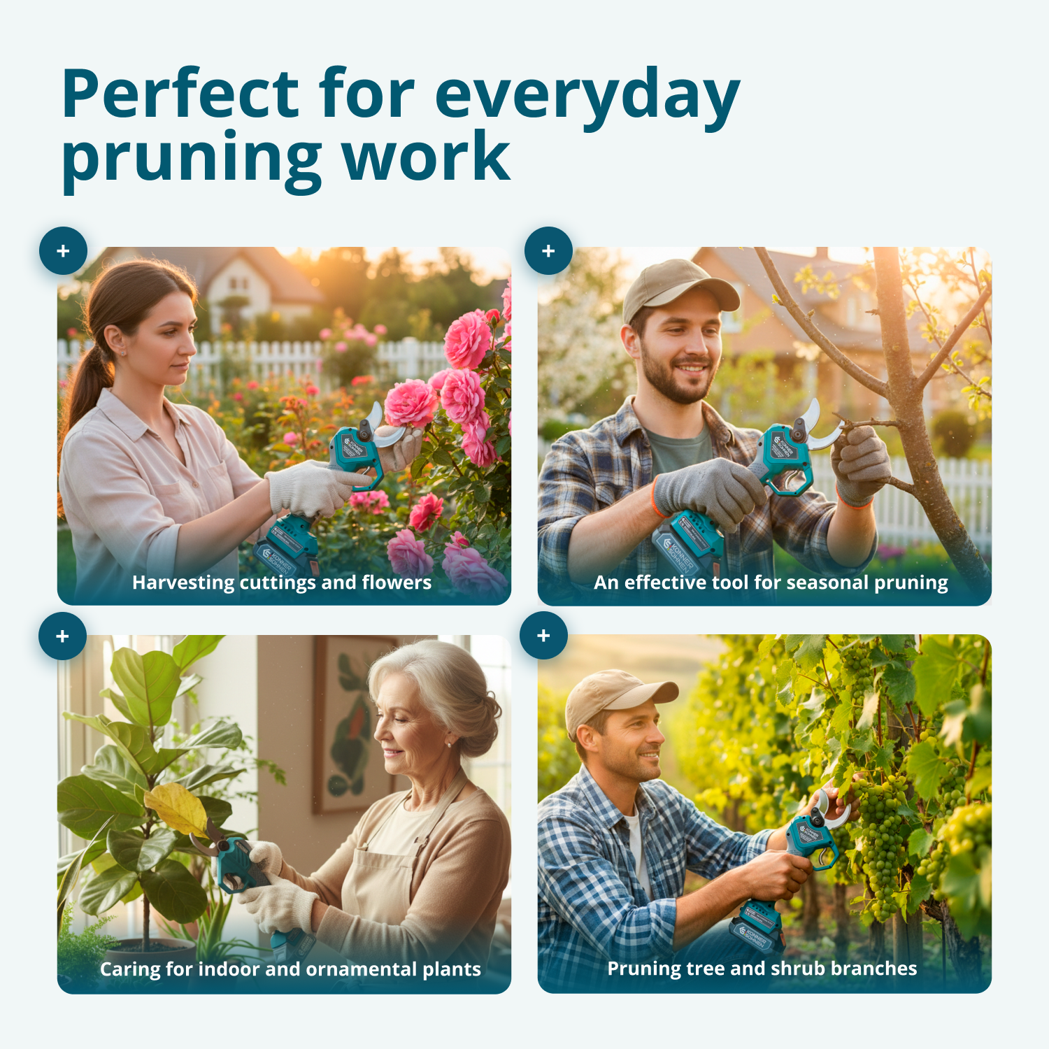 Bežične električne makaze za orezivanje KS CPS20V-40