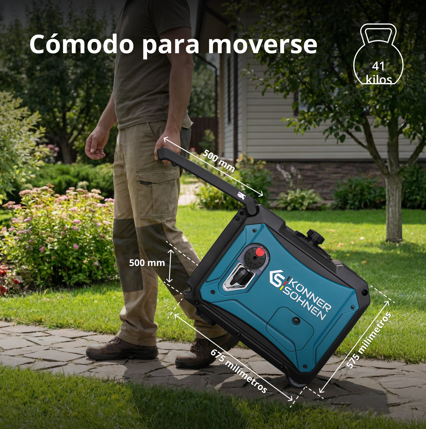 Generador inverter híbrido de gas/gasolina KS 4000iEG S