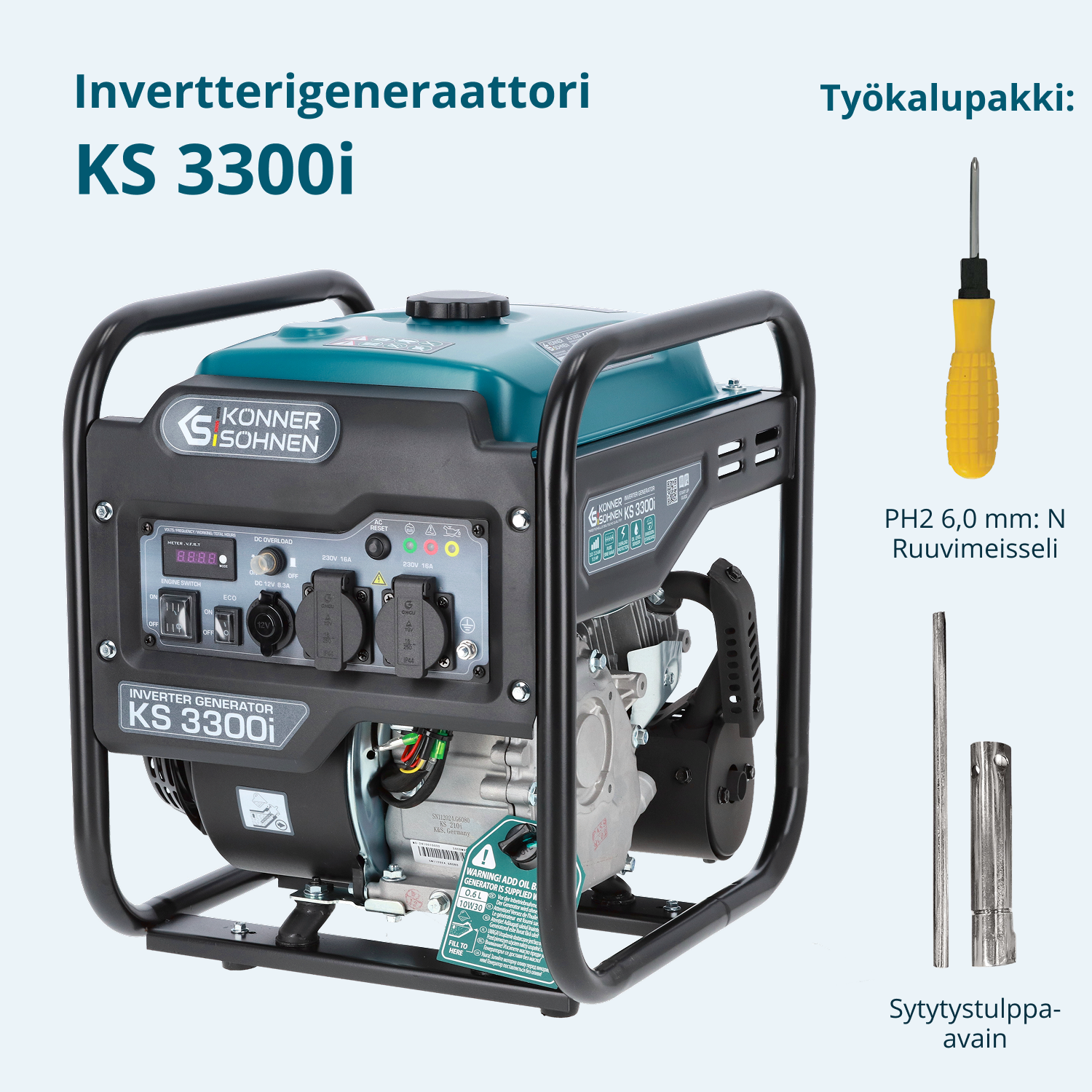 Invertterigeneraattori KS 3300i