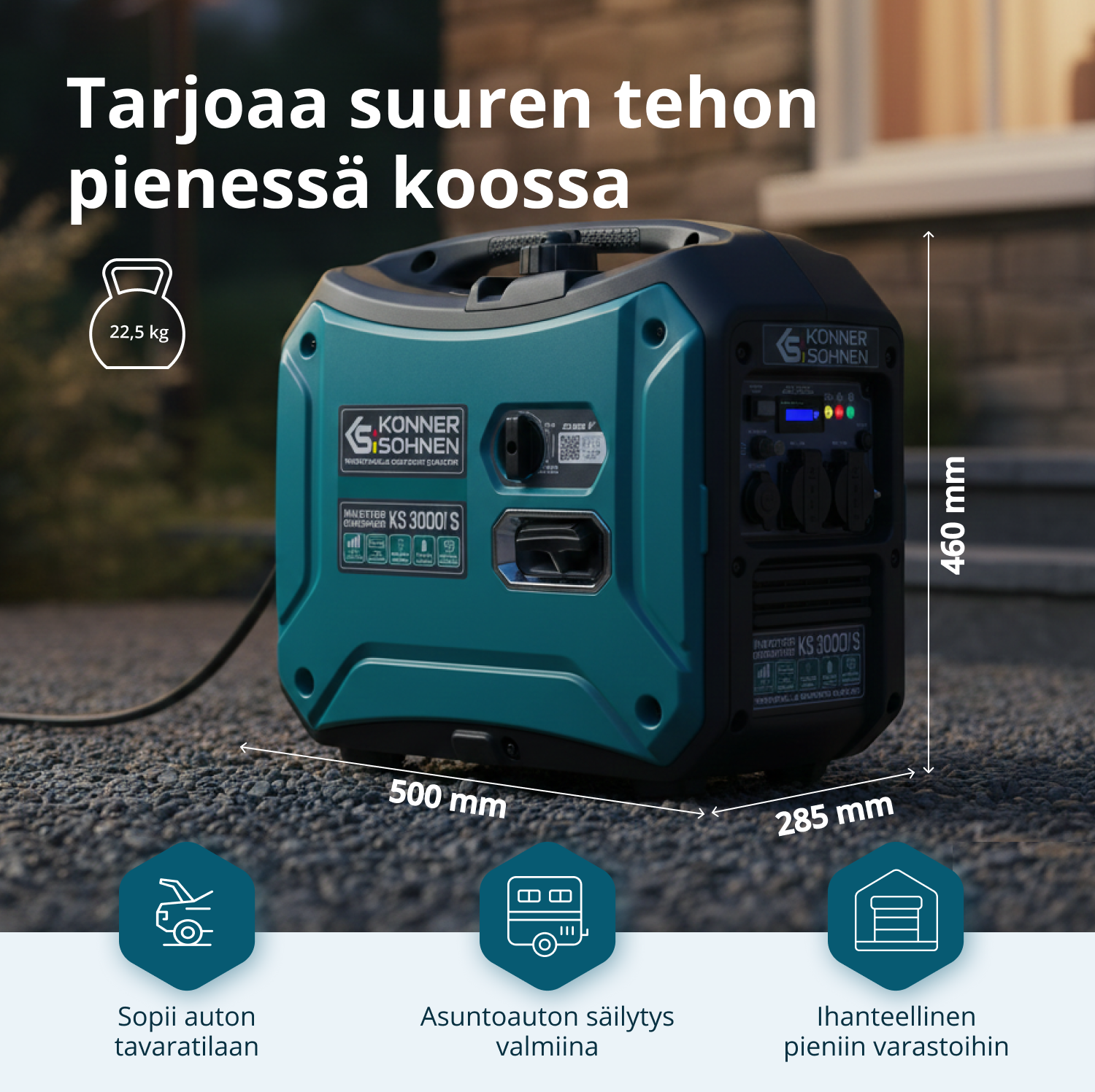 Invertterigeneraattori KS 3000i S