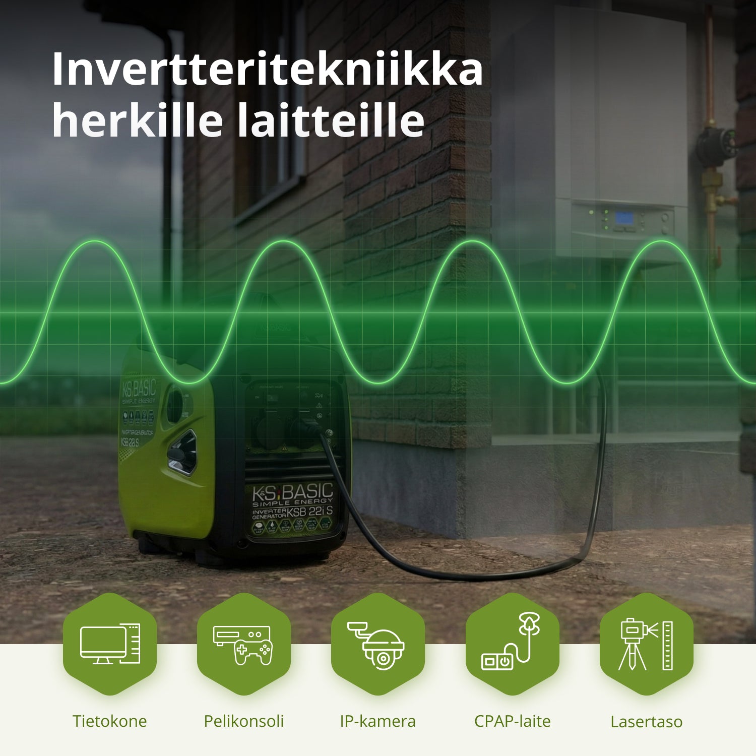 Invertterigeneraattori KSB 22i S