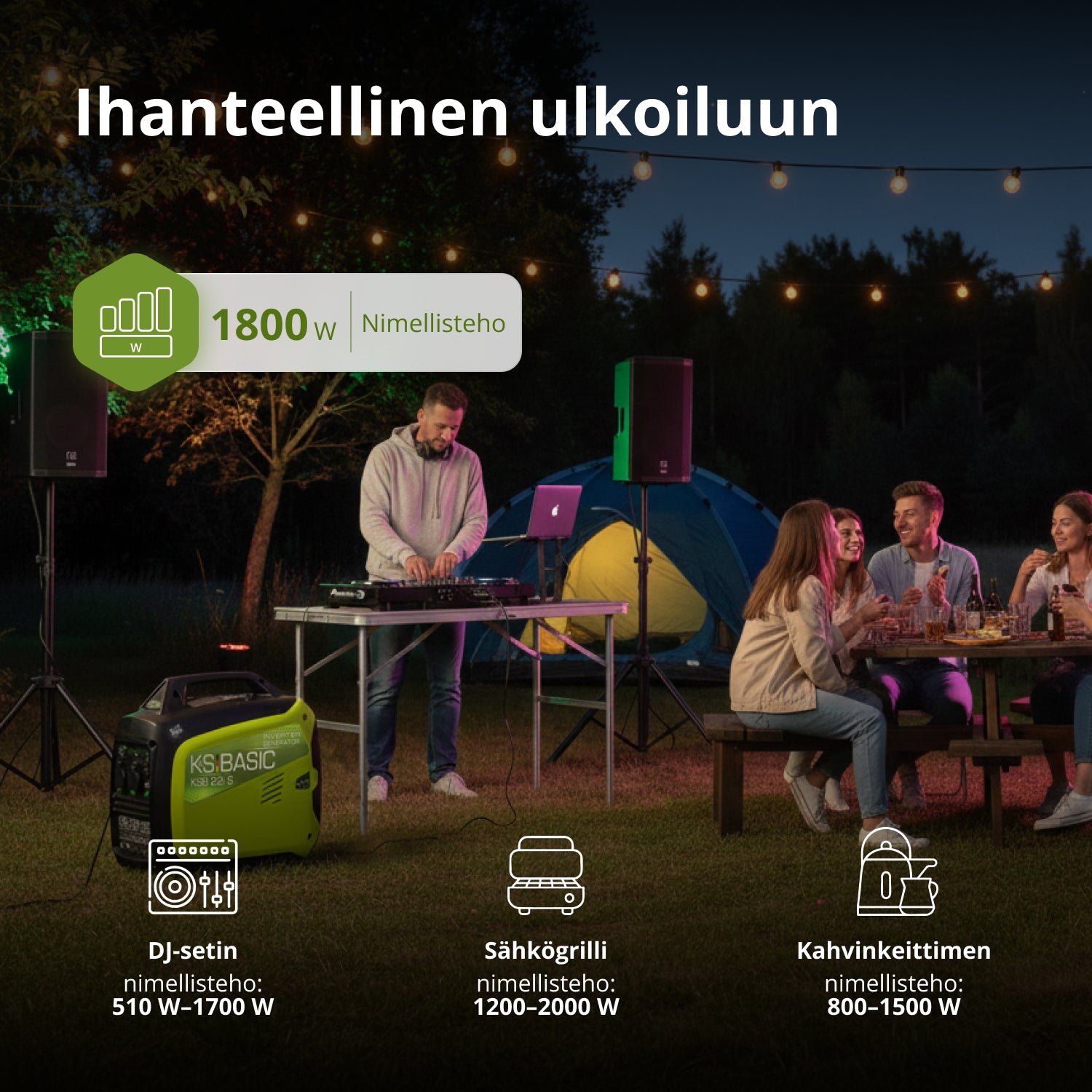 Invertterigeneraattori KSB 22i S