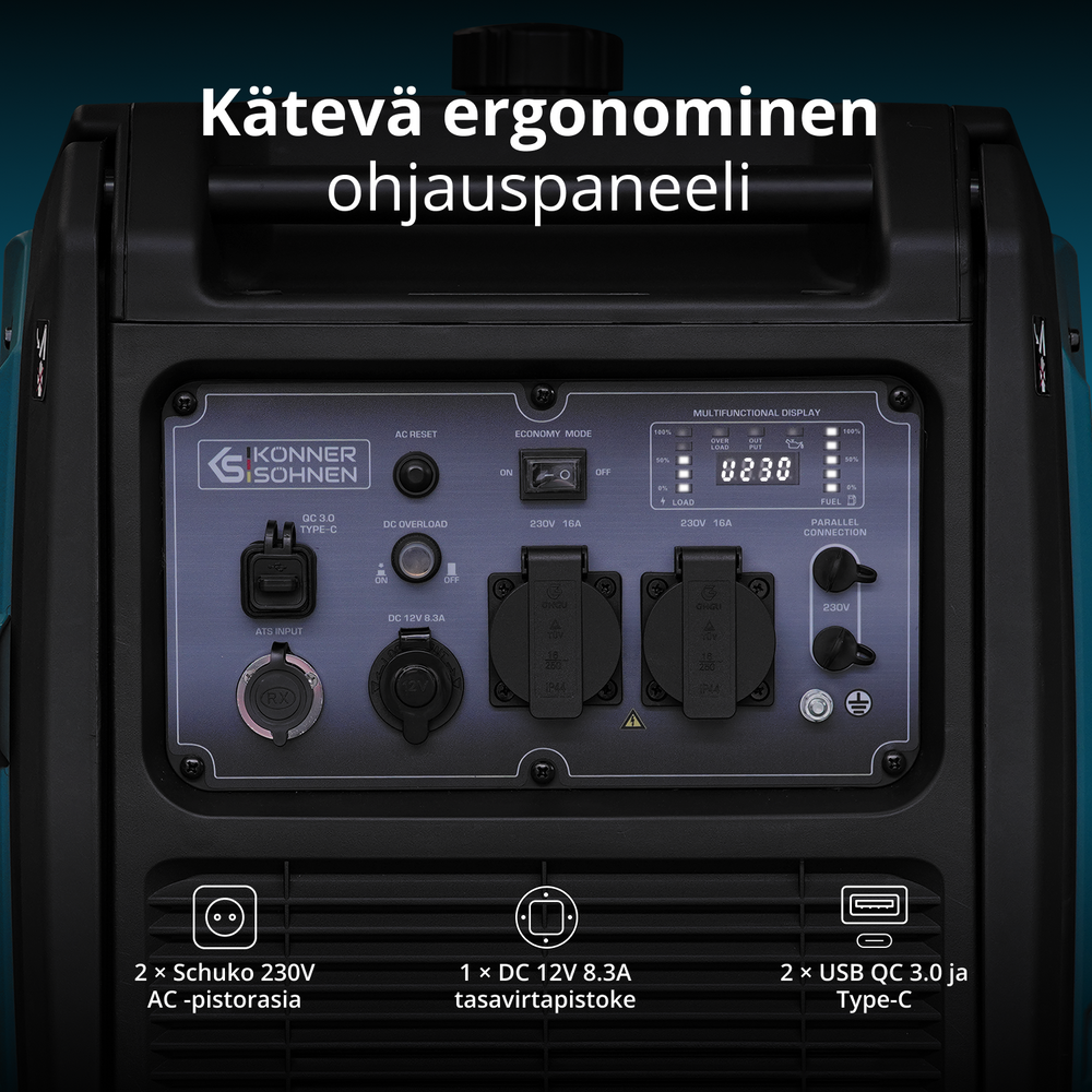 Invertterigeneraattori KS 4000iE S