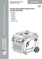 Groupe électrogène-inverter dans la boîte anti-bruit