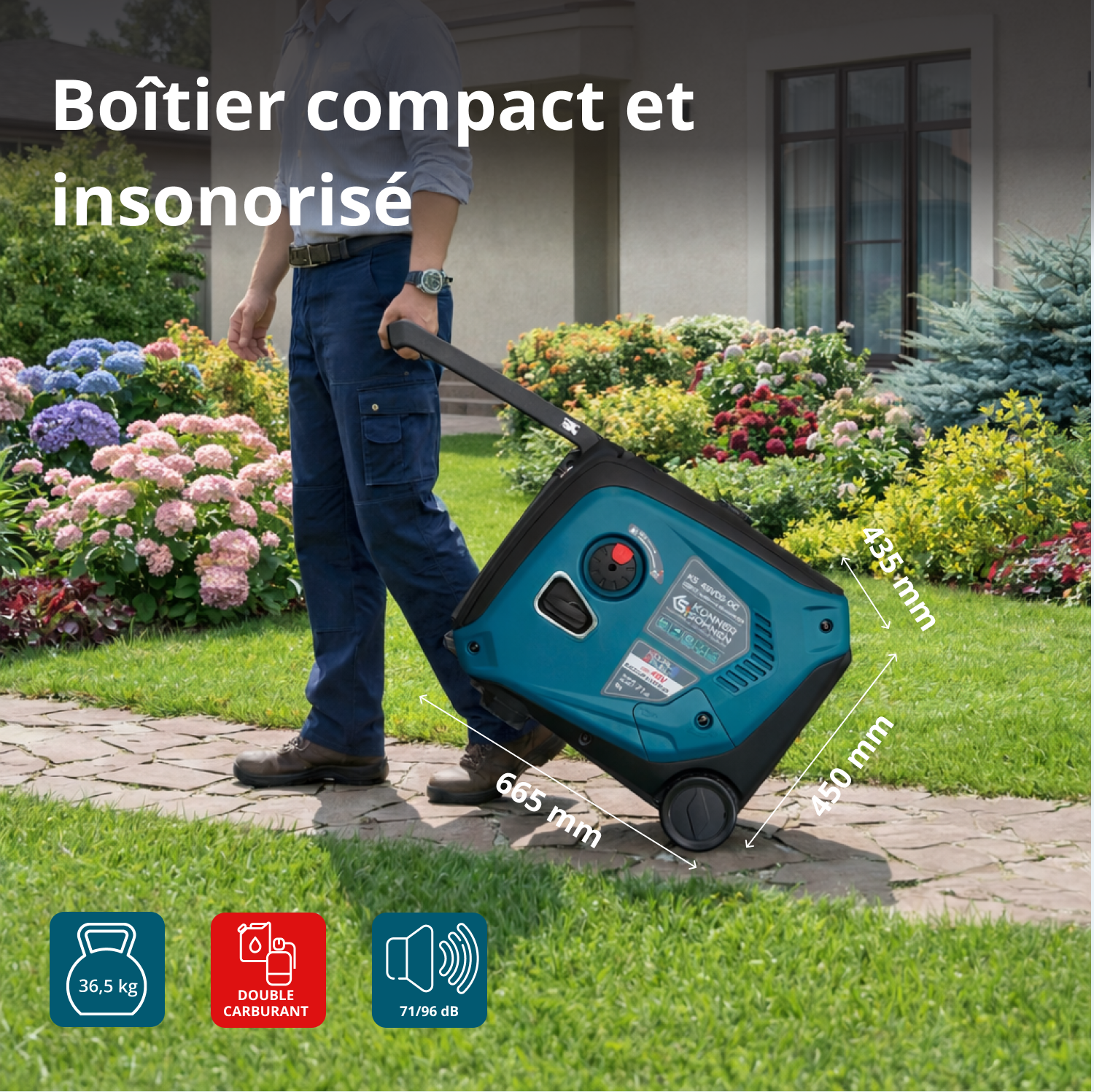 KS 48VGS-DC Groupe électrogène de courant continu, version 50–55V