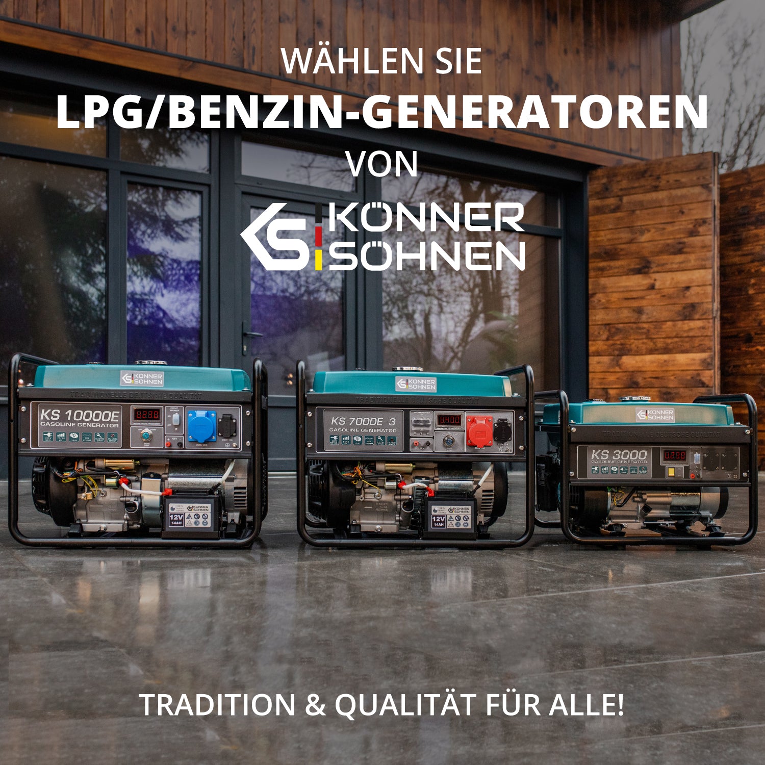 LPG/Benzin-Generator "Könner & Söhnen" KS 2900G