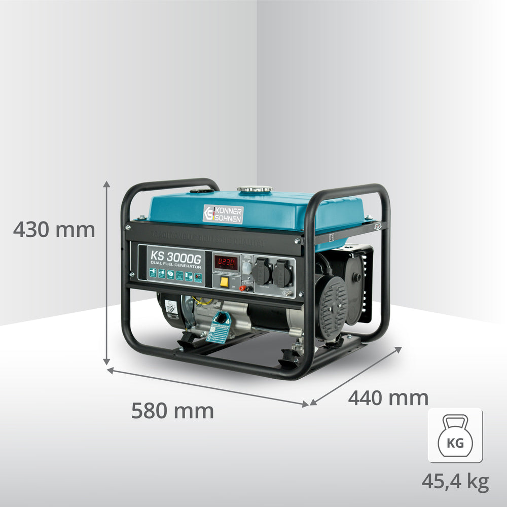 Generatore a GPL/Benzina Könner & Söhnen KS 3000G