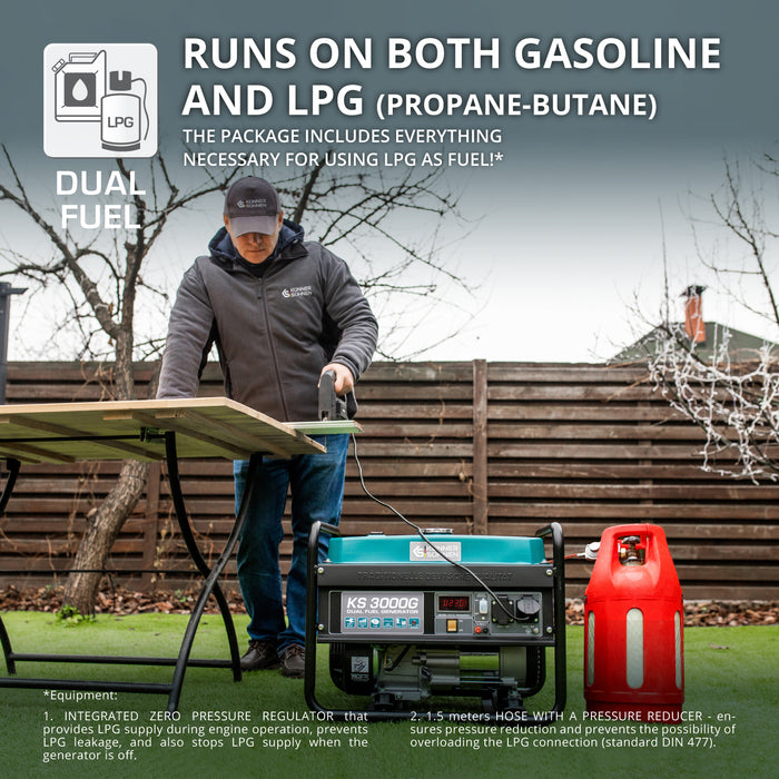 Generatore a GPL/Benzina Könner & Söhnen KS 3000G