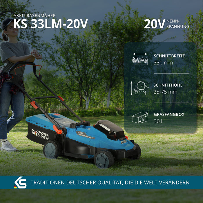 Promotionsset zur Rasenpflege KS 33LM-BCT20V-SET
