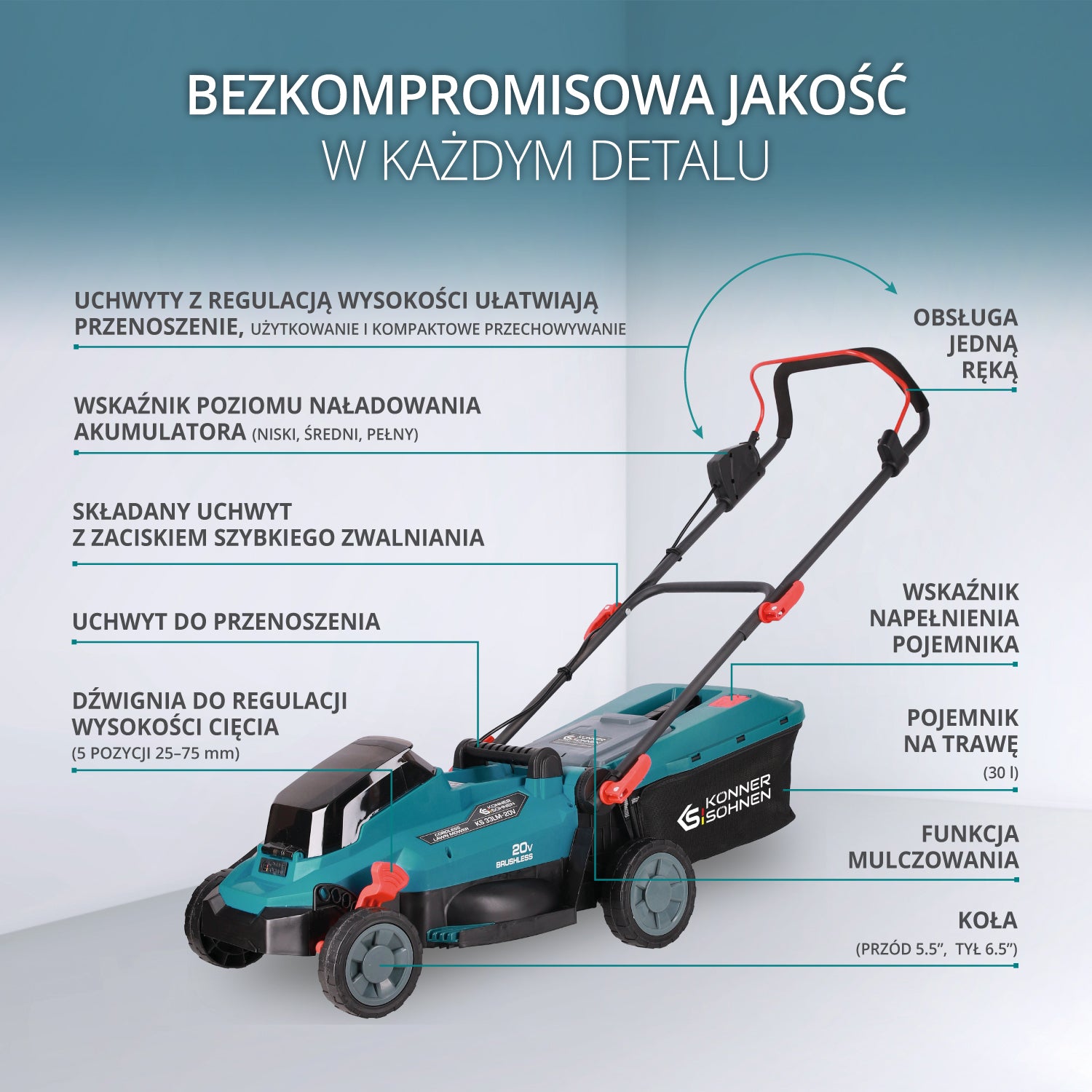 Bezprzewodowa kosiarka KS 33LM-20V