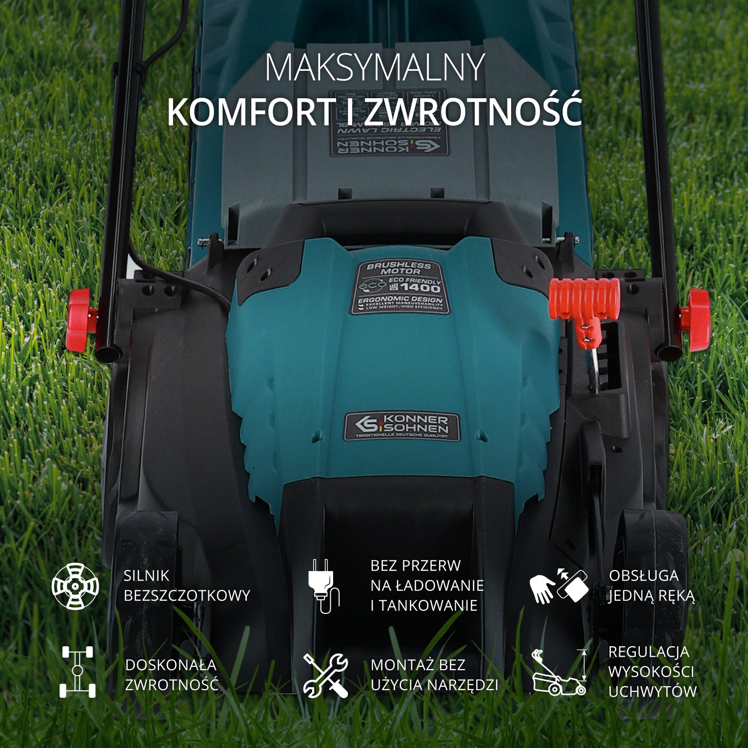 Elektryczna kosiarka do trawy KS 38LM-BL
