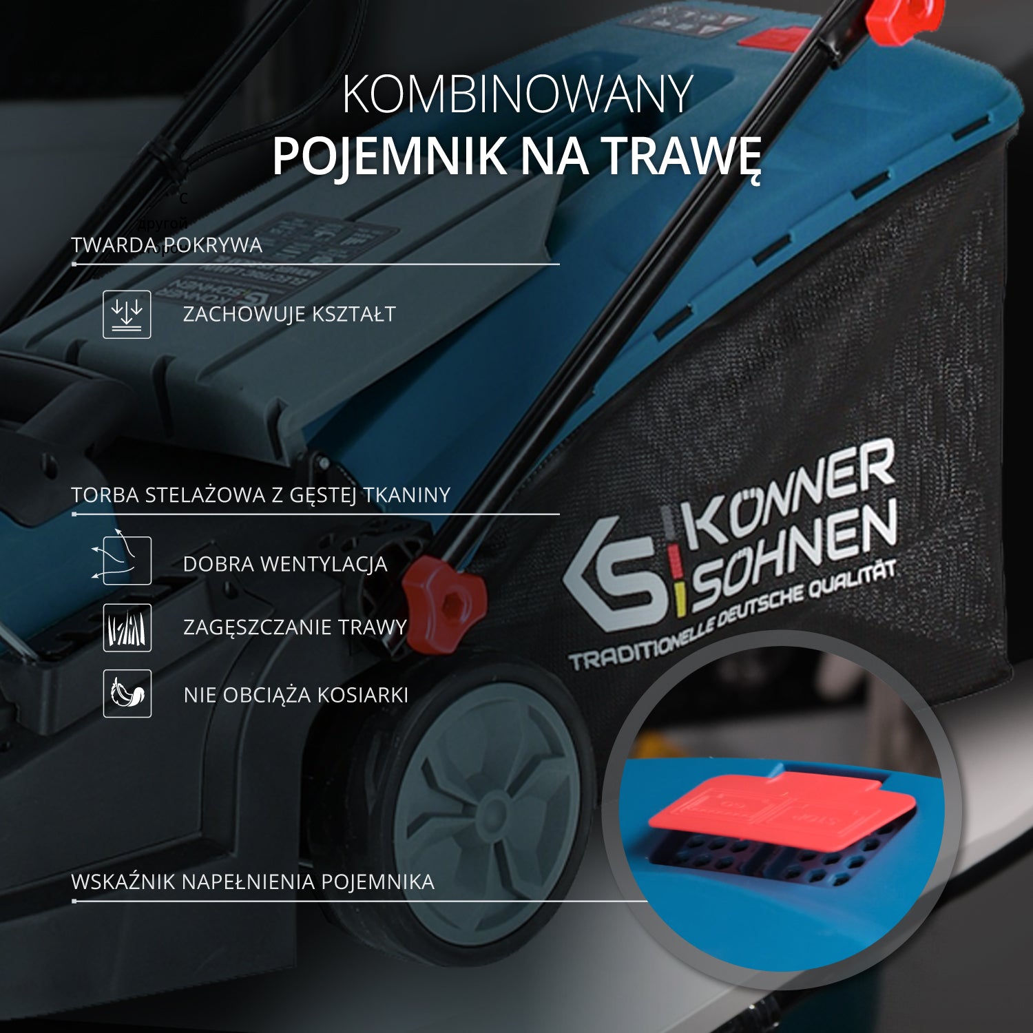 Elektryczna kosiarka do trawy KS 38LM-BL