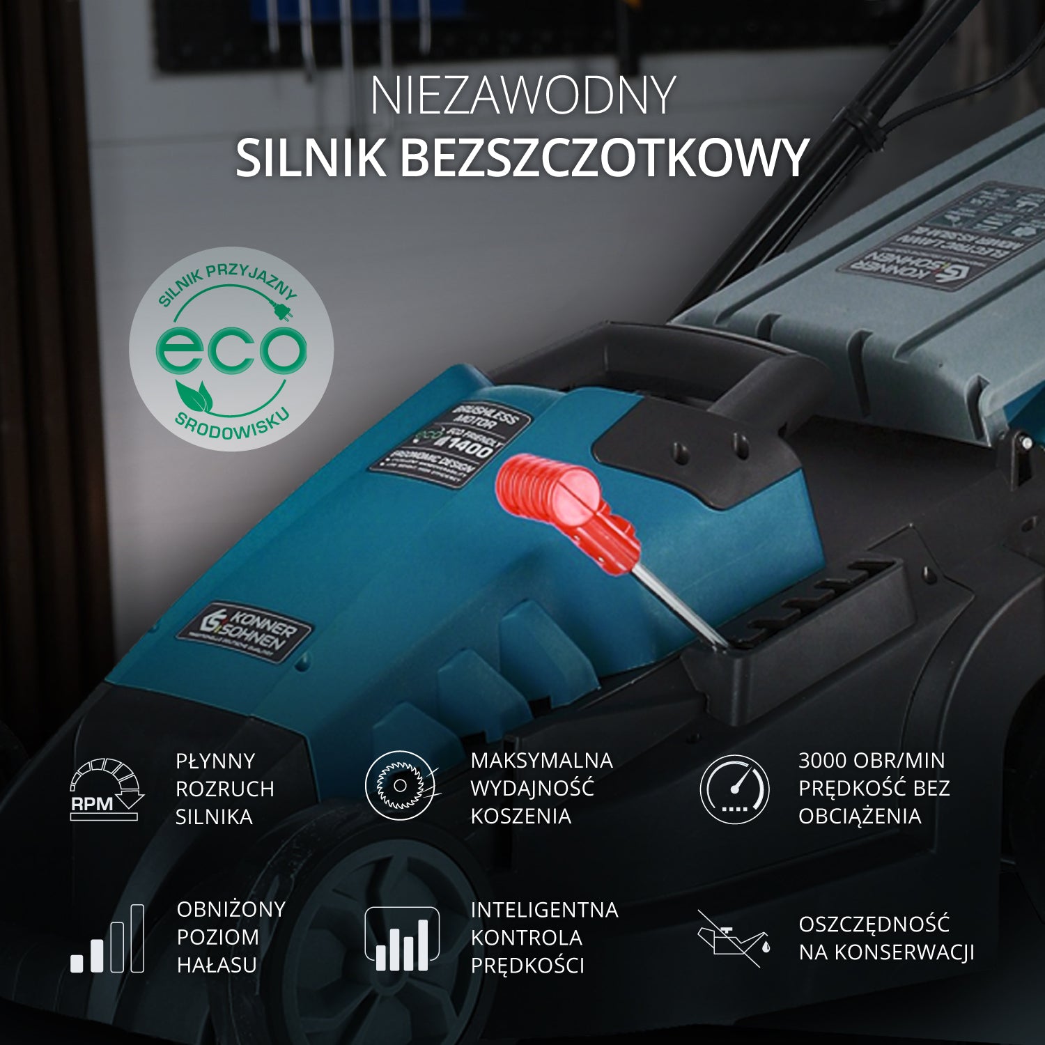 Elektryczna kosiarka do trawy KS 38LM-BL