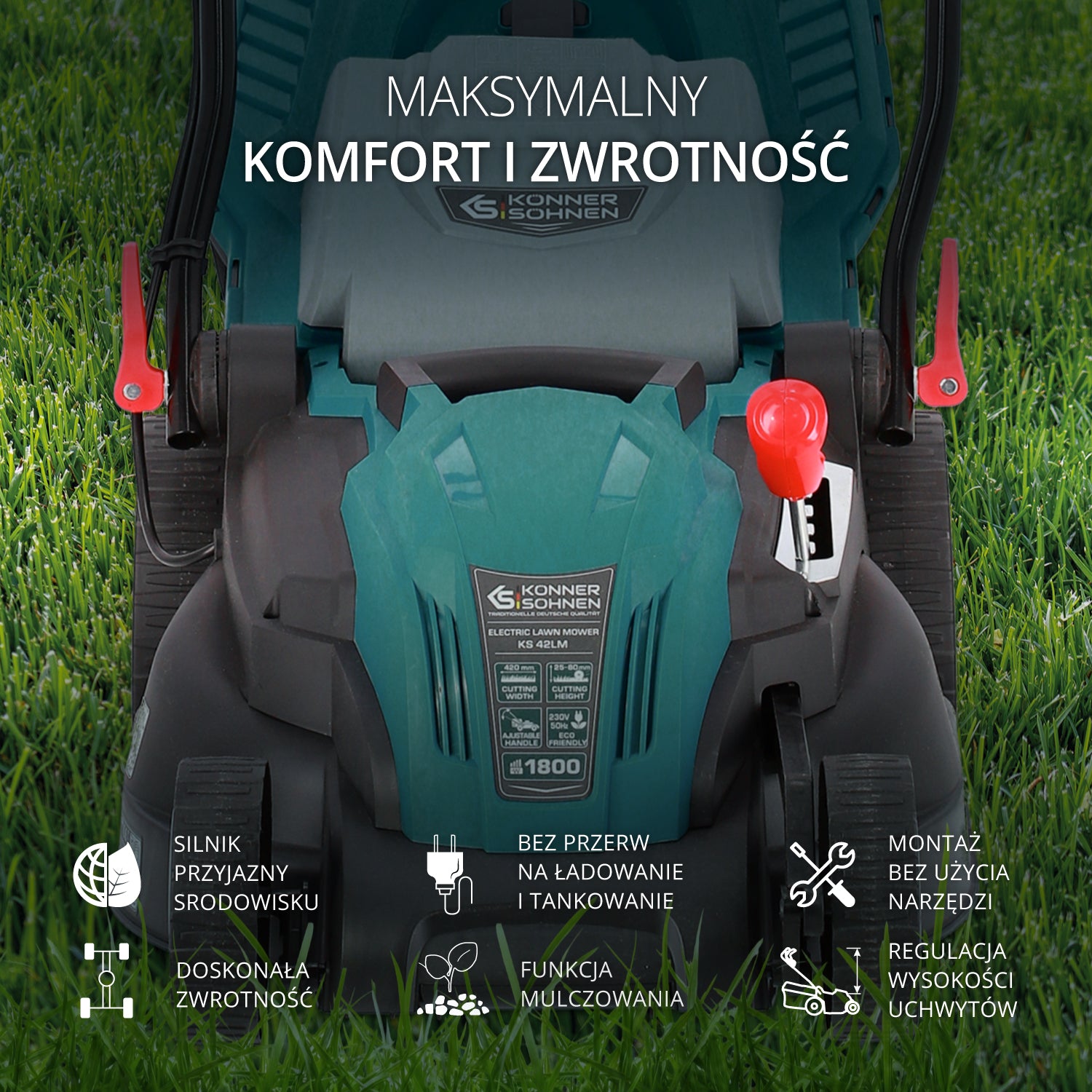 Elektryczna kosiarka do trawy KS 42LM