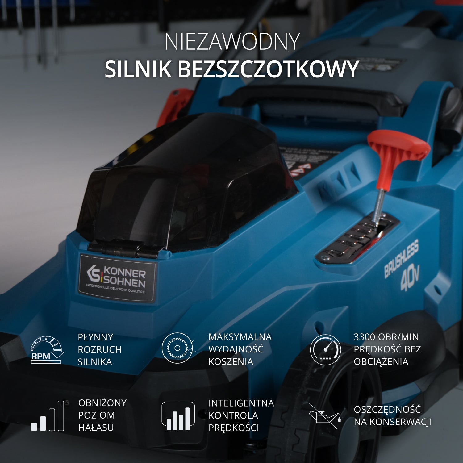 Bezprzewodowa kosiarka do trawy KS 43LM-40V