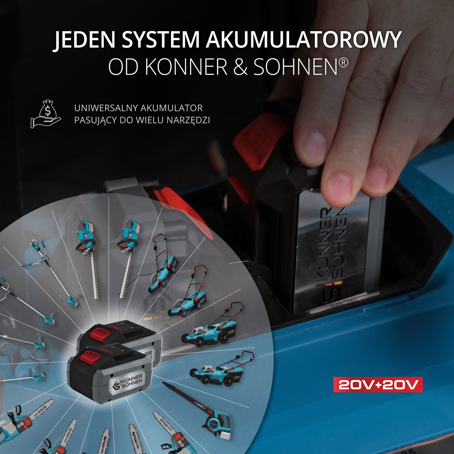Bezprzewodowa kosiarka do trawy KS 43LM-40V