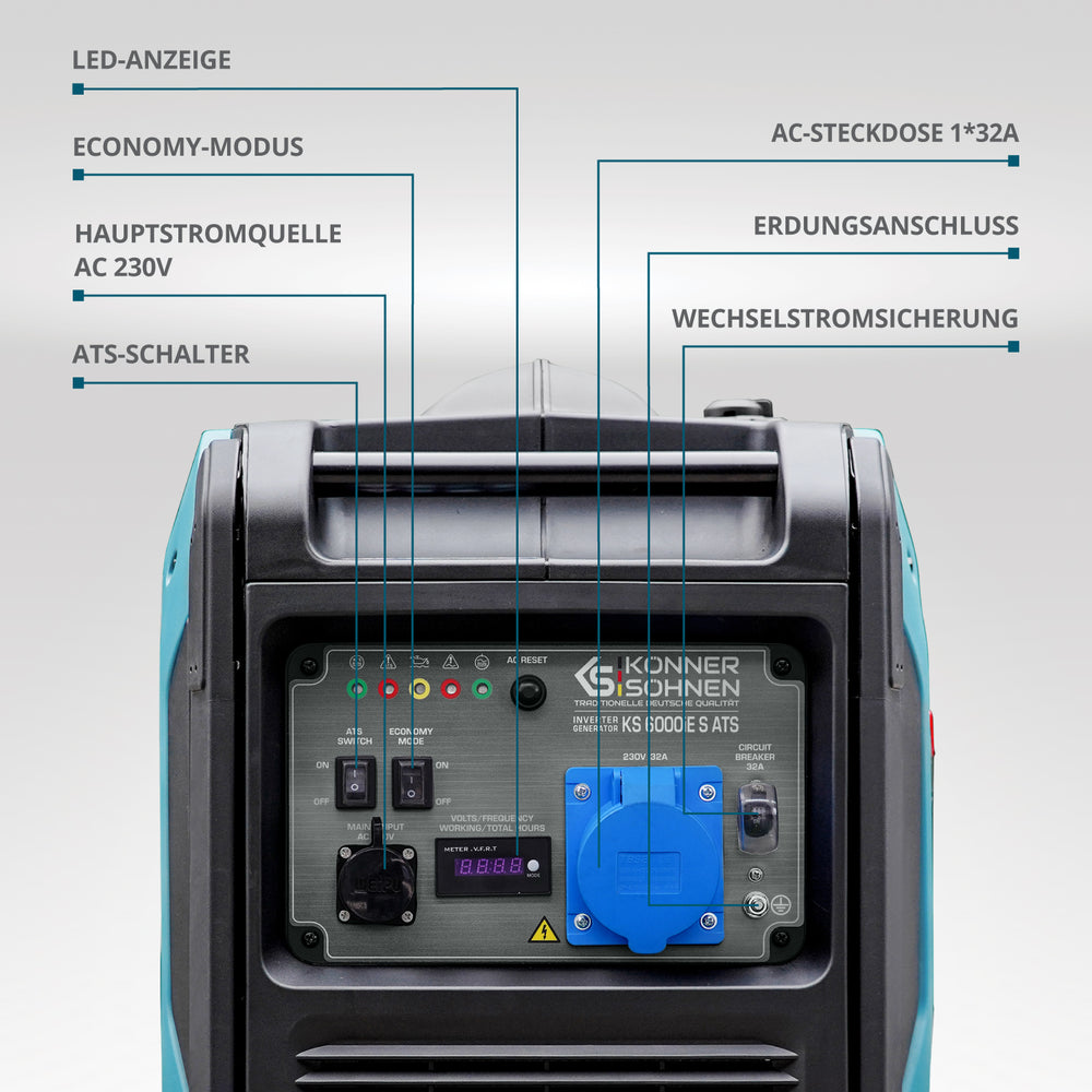 Inverter-Generator KS 6000iE S ATS