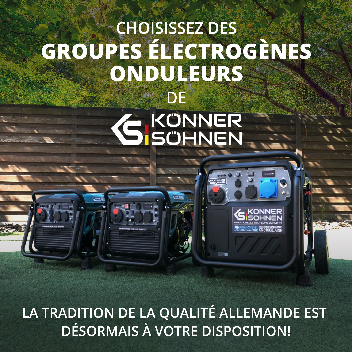 Groupe électrogène-onduleur KS 8100iE ATSR