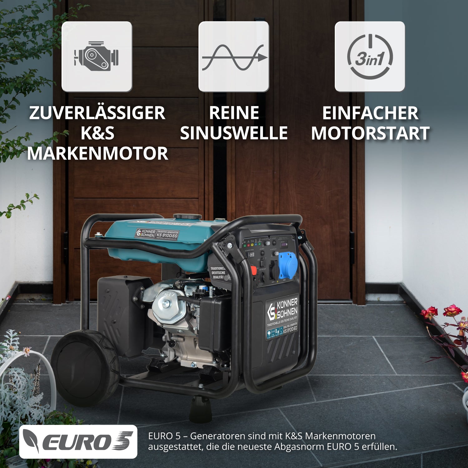 LPG/Benzin-Inverter-Generator KS 8100iEG