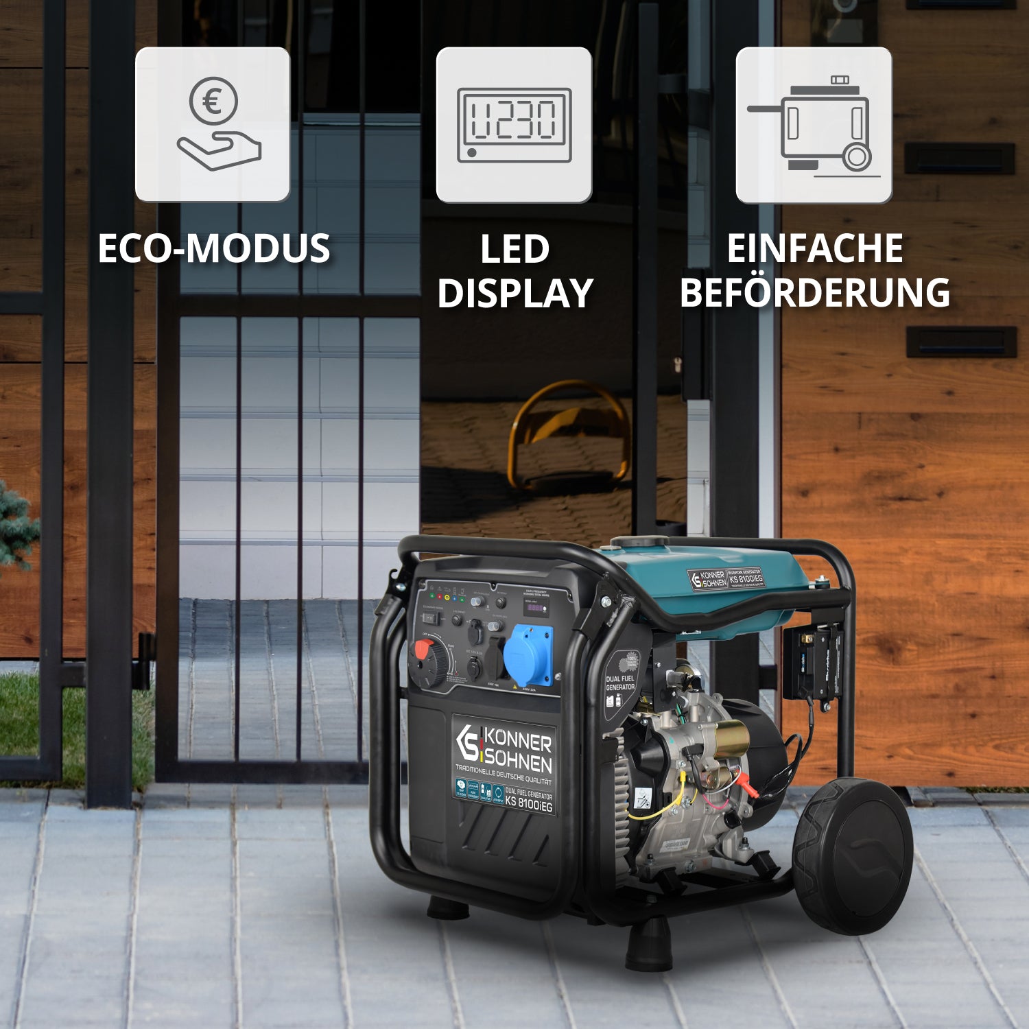 LPG/Benzin-Inverter-Generator KS 8100iEG