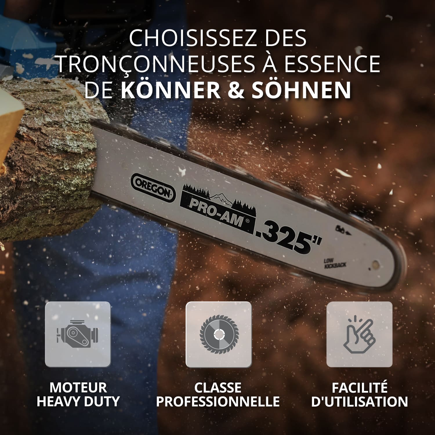 Tronçonneuse à essence KS CS31G-18-1