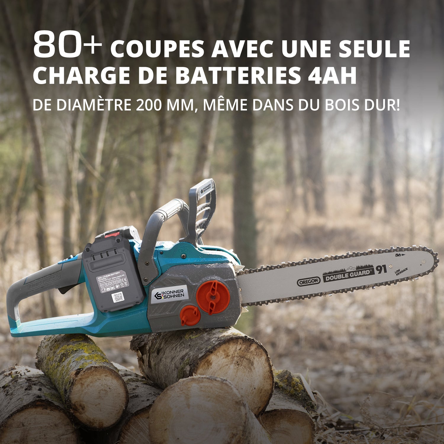 Scie à chaîne sur batterie KS CS40V-14