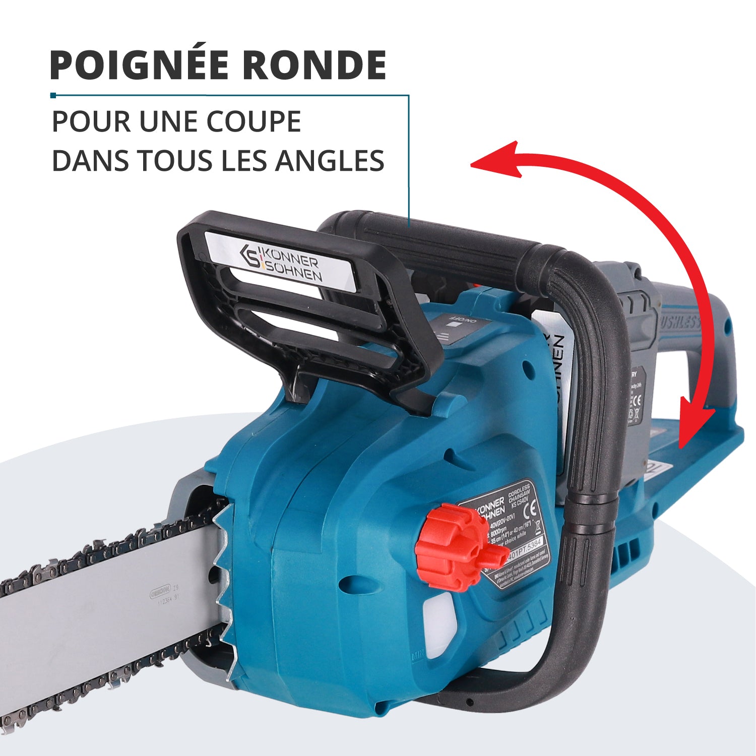 Scie à chaîne sur batterie KS CS40V-14