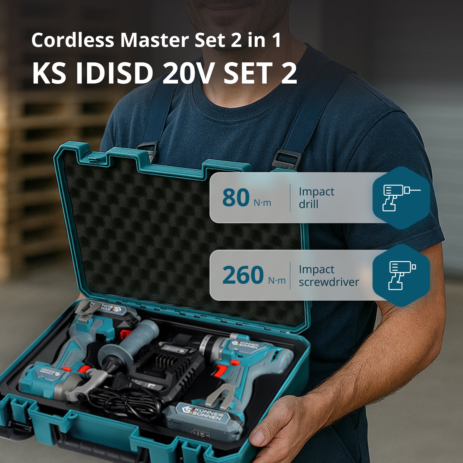 KS IDISD 20V SET 2 Cordless Master Set 2in1