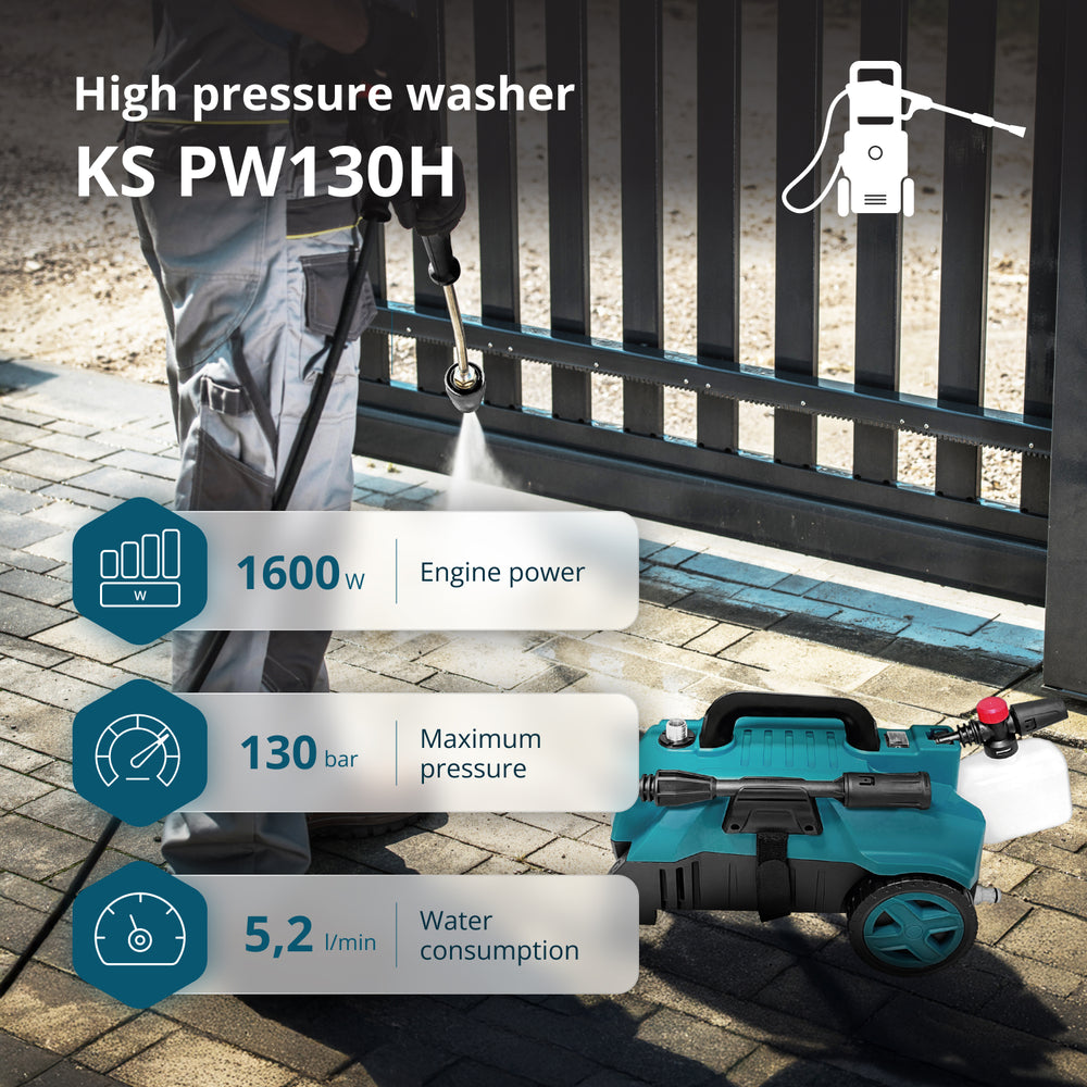 Πλυστικό Υψηλής Πίεσης KS PW130H