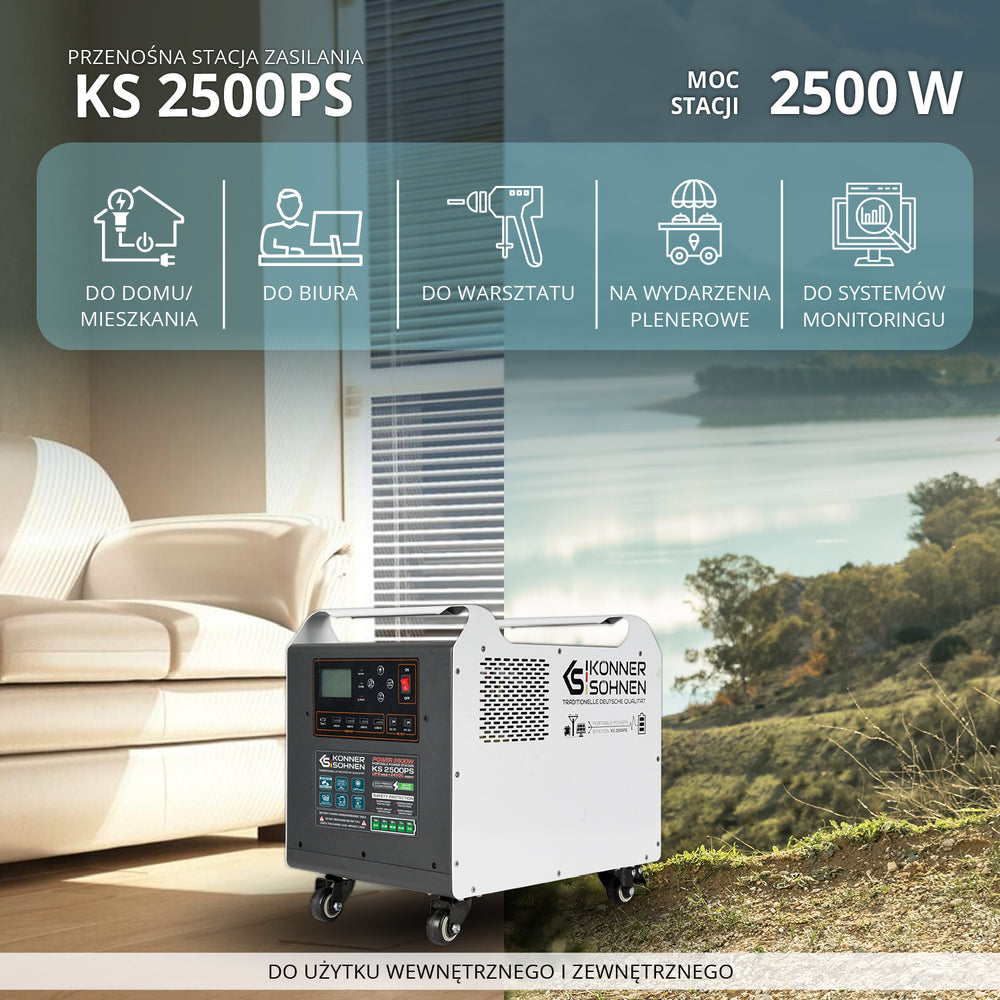 Potężna elektrownia KS 2500PS (Odnowiony – Stan doskonały)