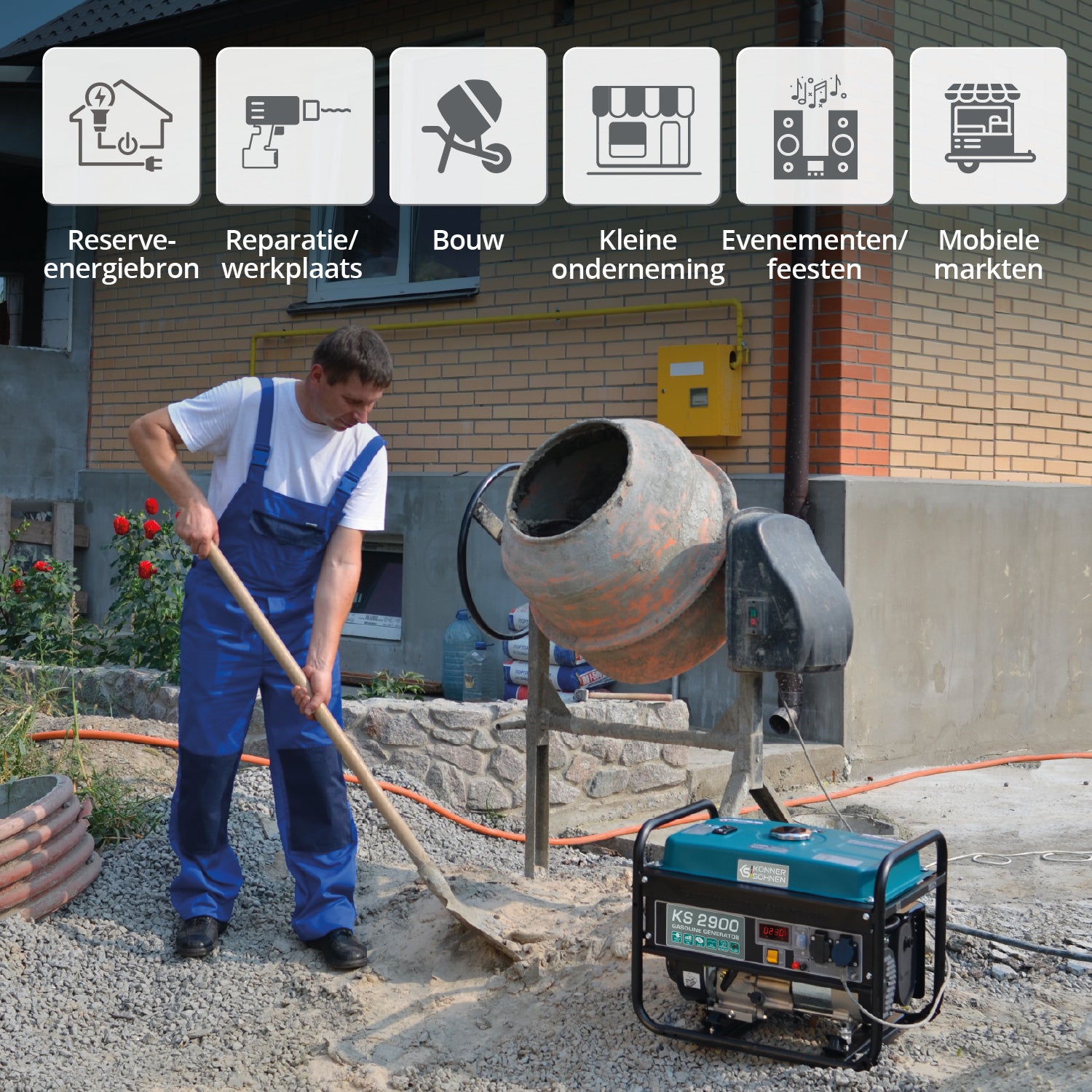 Benzinegenerator "Könner & Söhnen" KS 2900