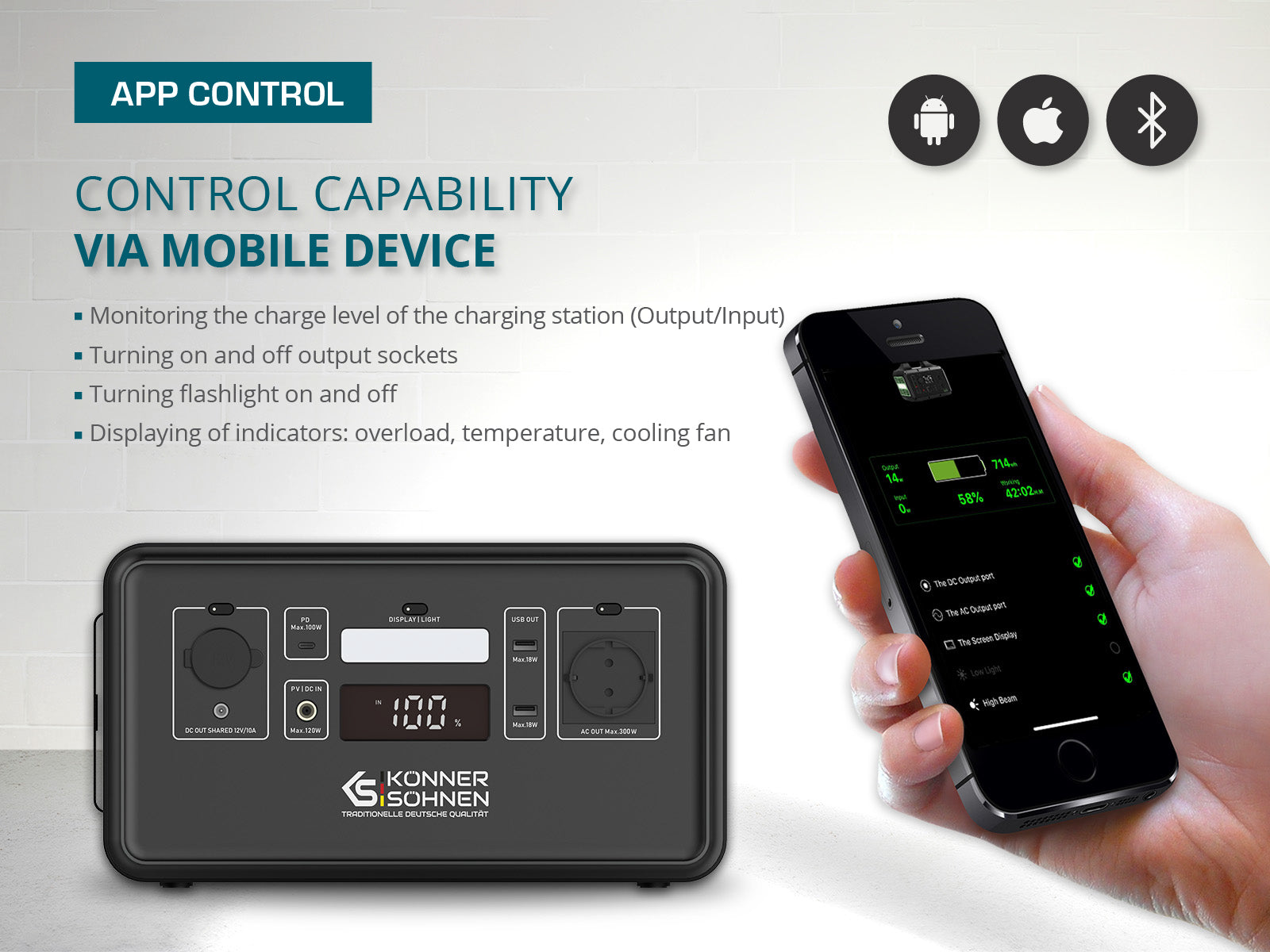 Portable power station LifePO4 KS 300PS