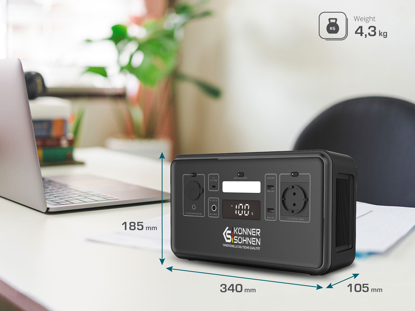 Portable power station LifePO4 KS 300PS