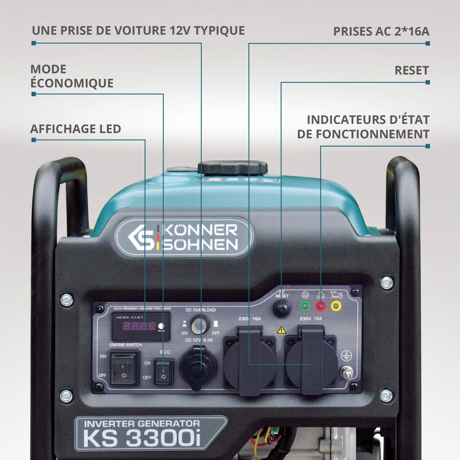 Groupe électrogène-onduleur KS 3300i