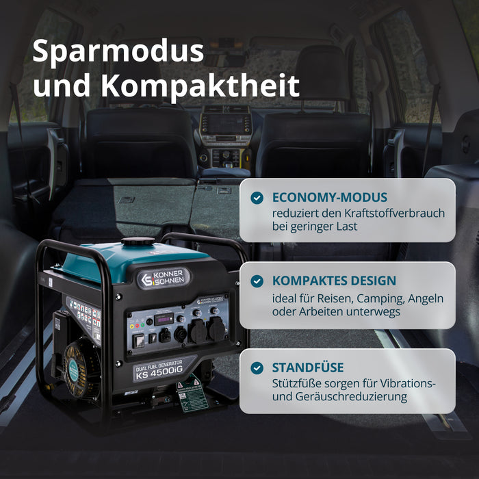 Dual Fuel-Inverter-Generator KS 4500iG