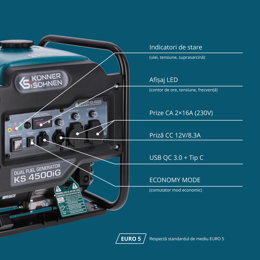 Generator hibrid cu inverterKS 4500iG