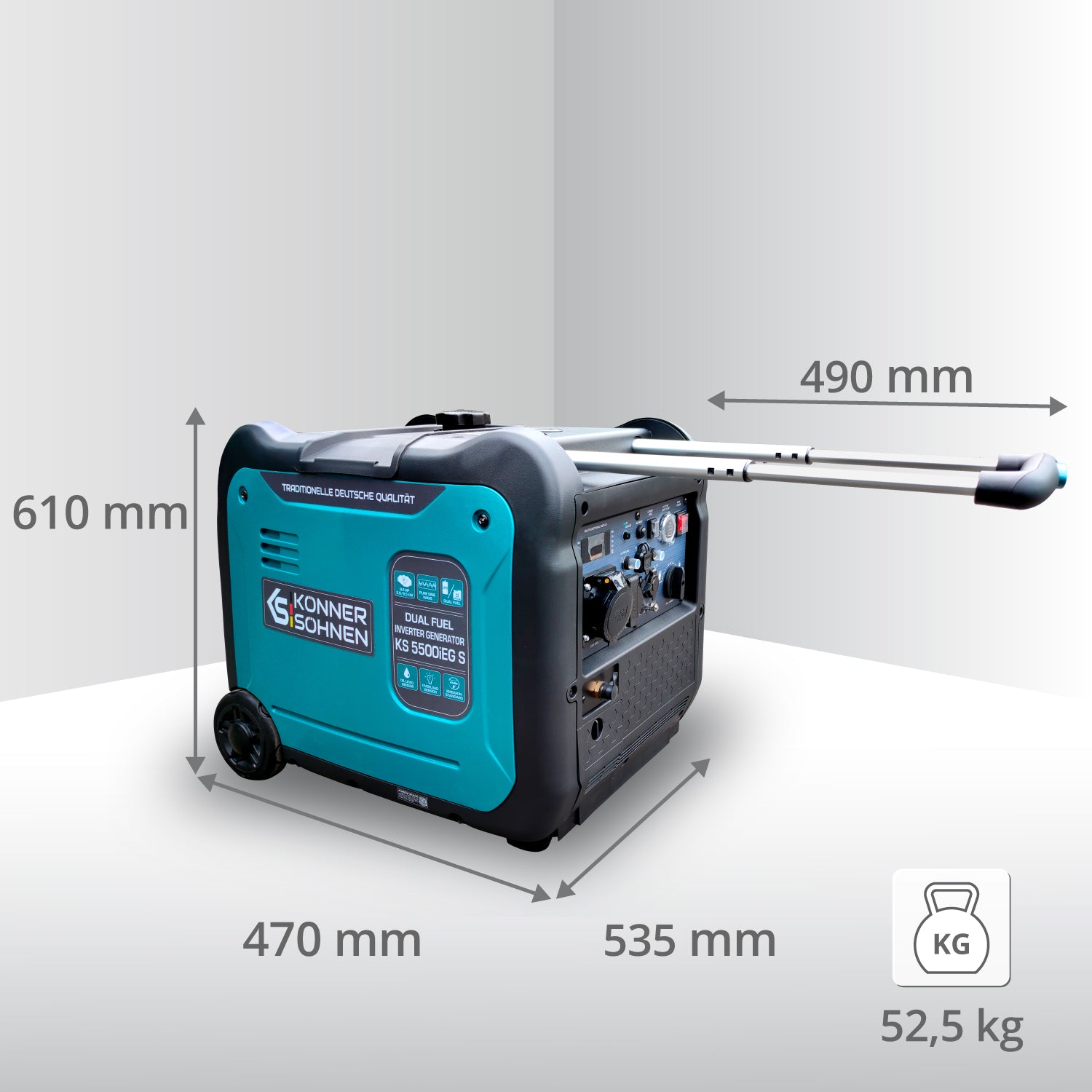 LPG/gasoline inverter generator KS 5500iEG S